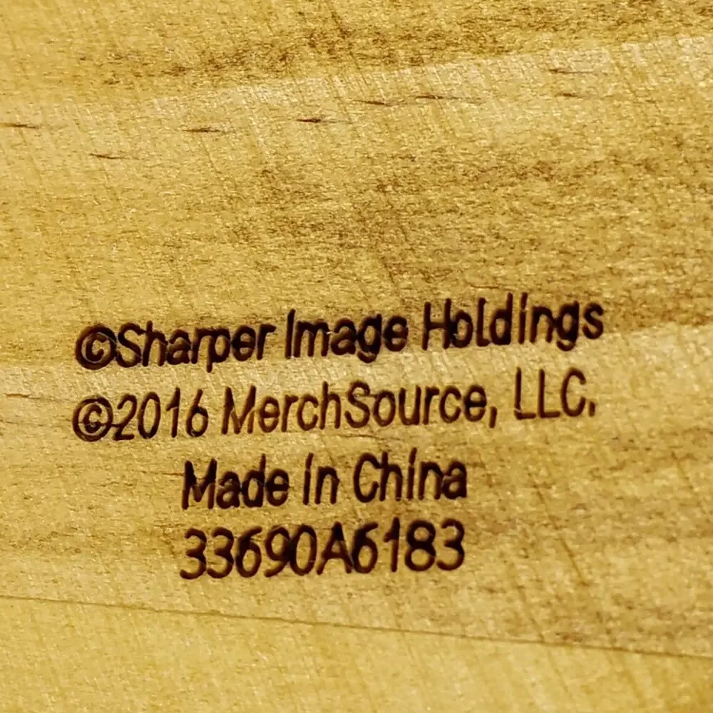 Sharper Image Collective Heritage Wood Barrel Liquor Container Pouring Dispenser